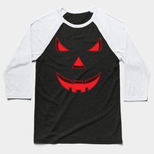 Pumpkin scary face Baseball T-Shirt